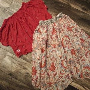 Jak & peppar skirt set